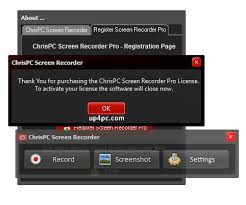 ChrisPC Screen Recorder Pro Serial Key